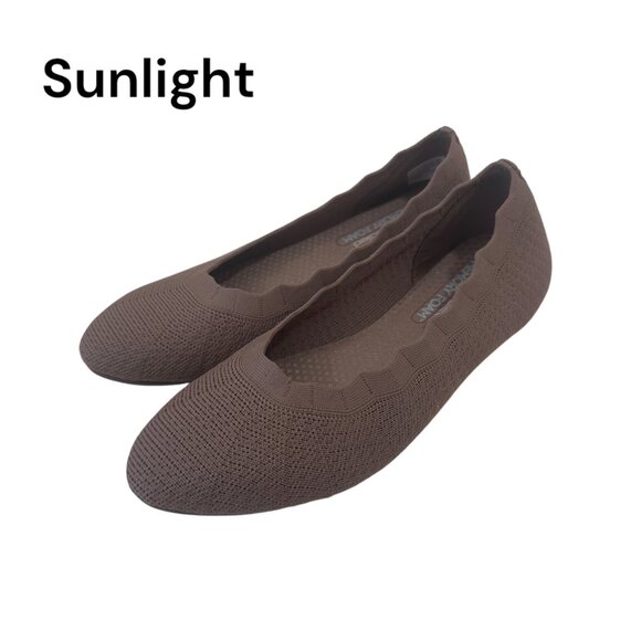 Skechers Shoes - Skechers Womens Brown Air Cooled Memory Foam Flats Size 7